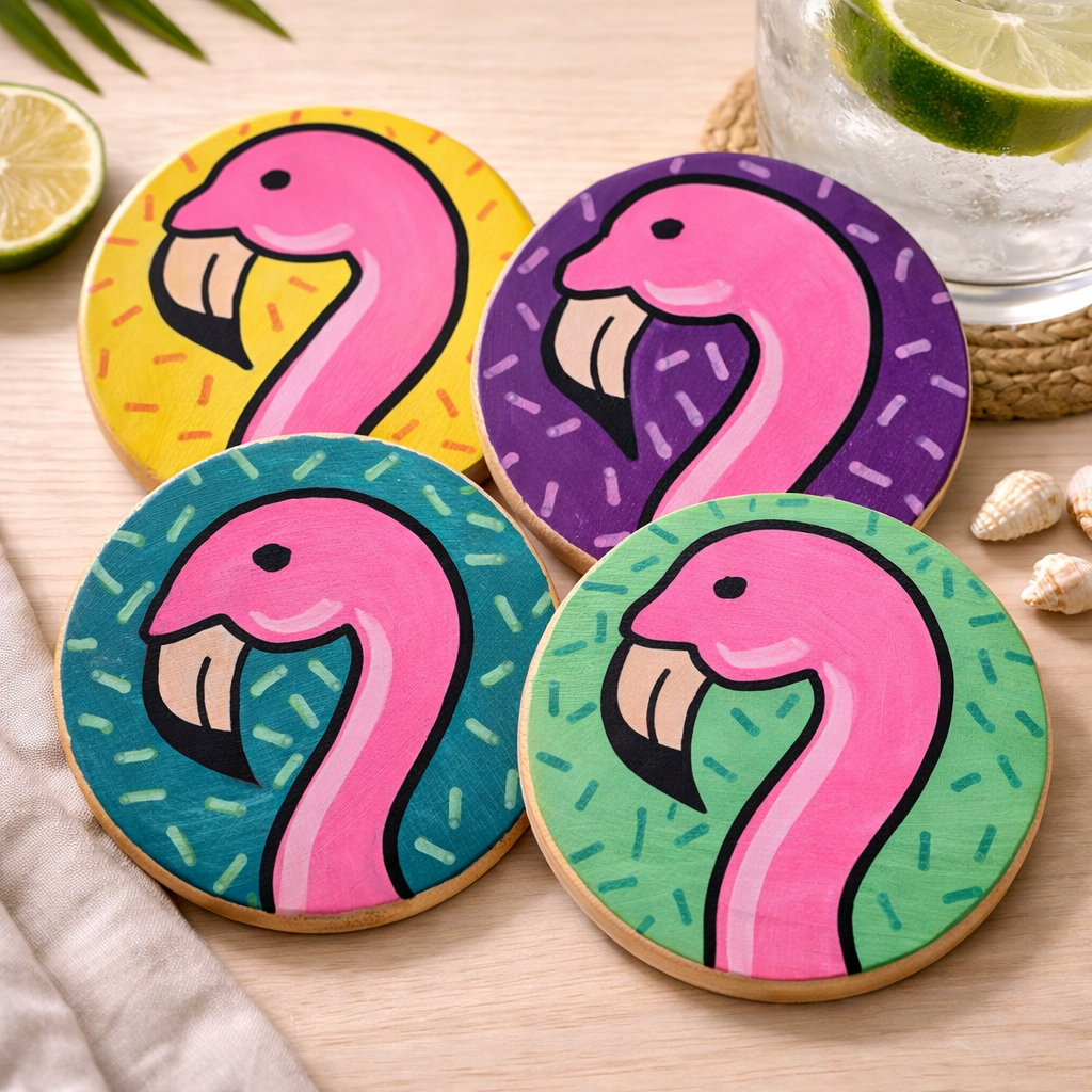 Hand-Painted Coasters