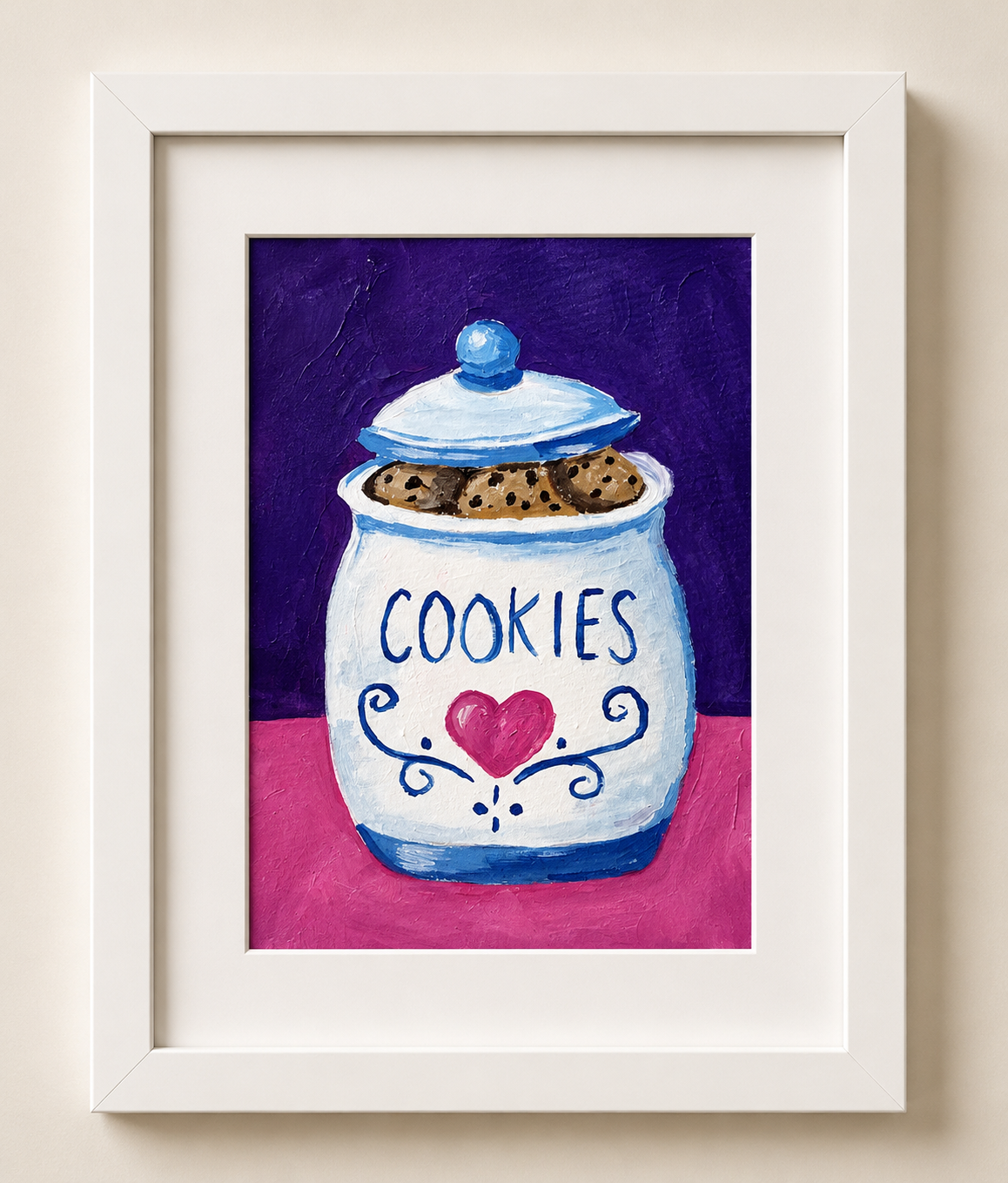 Vintage Cookie Jar – Original 4x6 Painting | 100 Lil Cheeky Paintings #7
