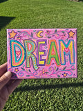 Dream – Hand-Painted 5x7 Canvas