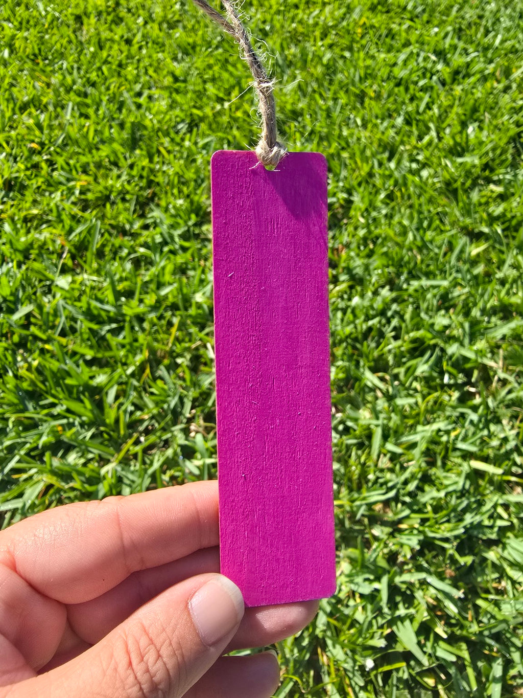 Hand-Painted Flamingo Bookmark