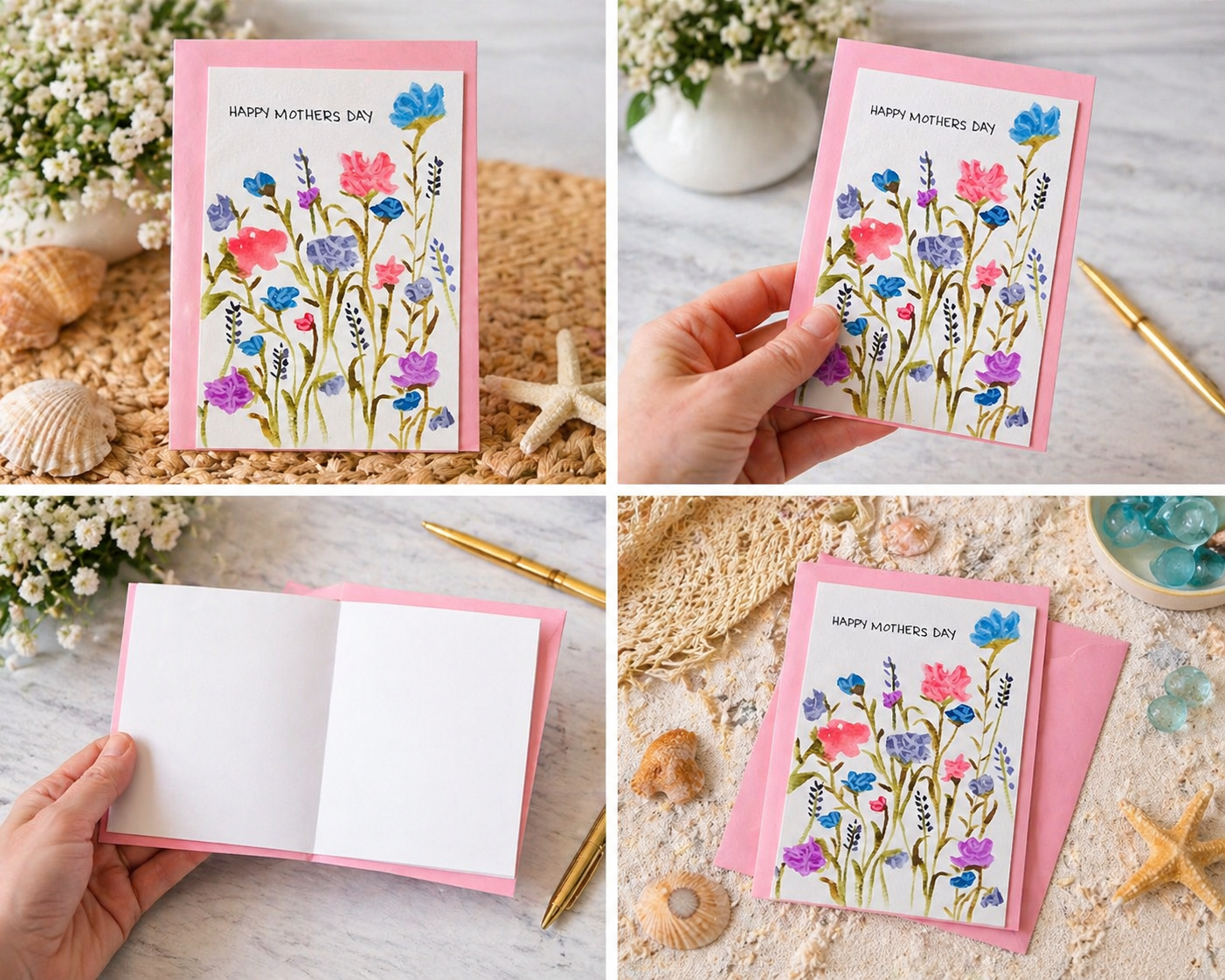 Hand-Painted Mother's Day Card