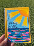 Hand-Painted Sending Sunshine Greeting Card