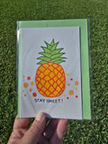 Hand-Painted Greeting Card - Stay Sweet