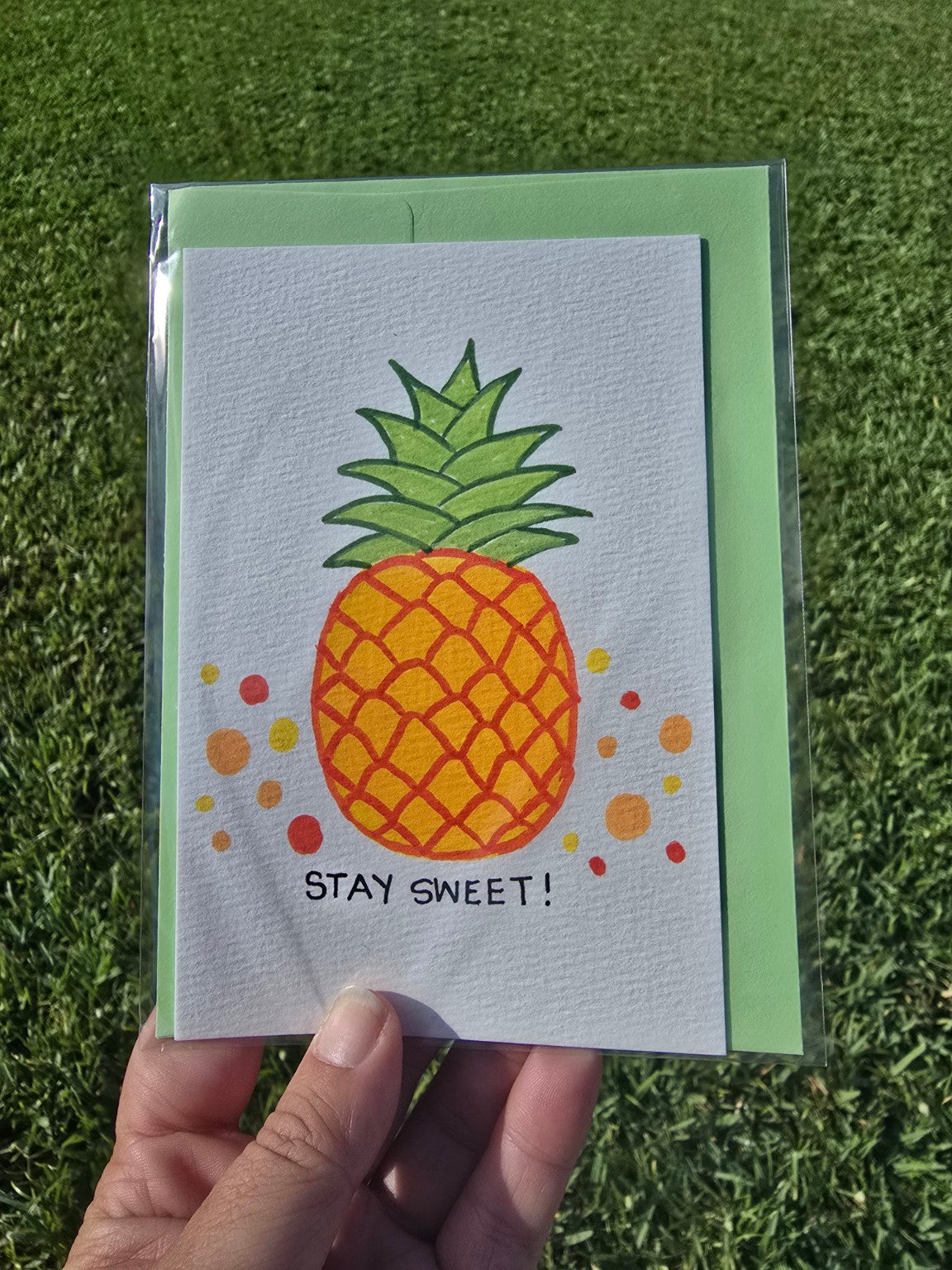 Hand-Painted Greeting Card - Stay Sweet