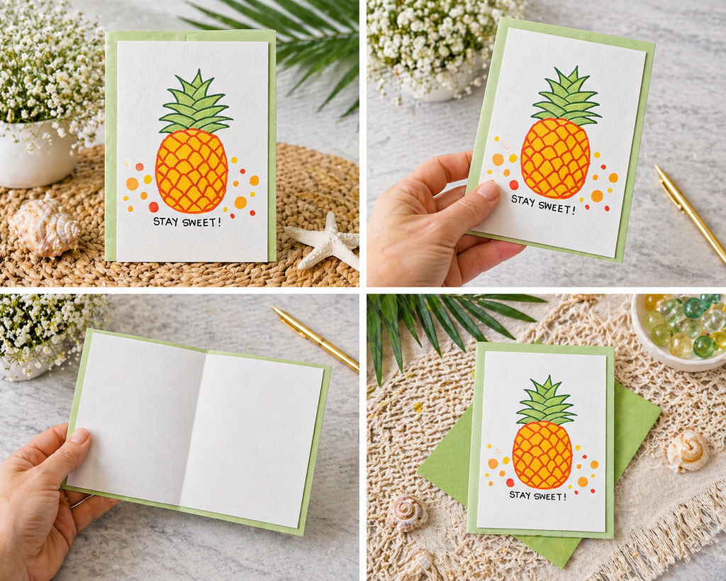 Hand-Painted Greeting Card - Stay Sweet