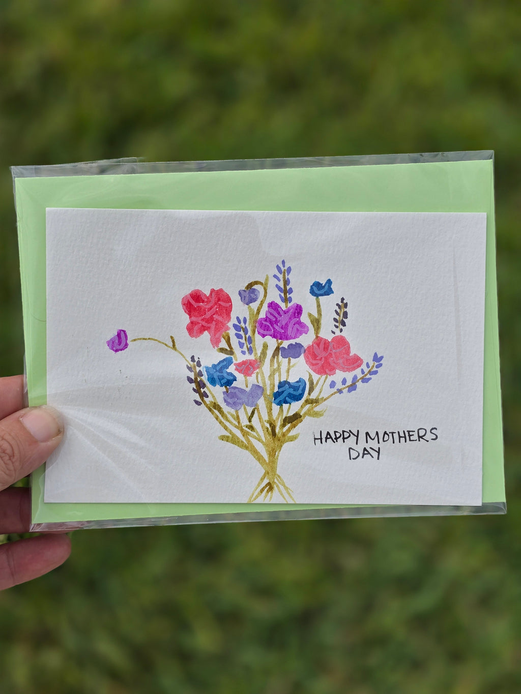 Hand-Painted Mother's Day Card