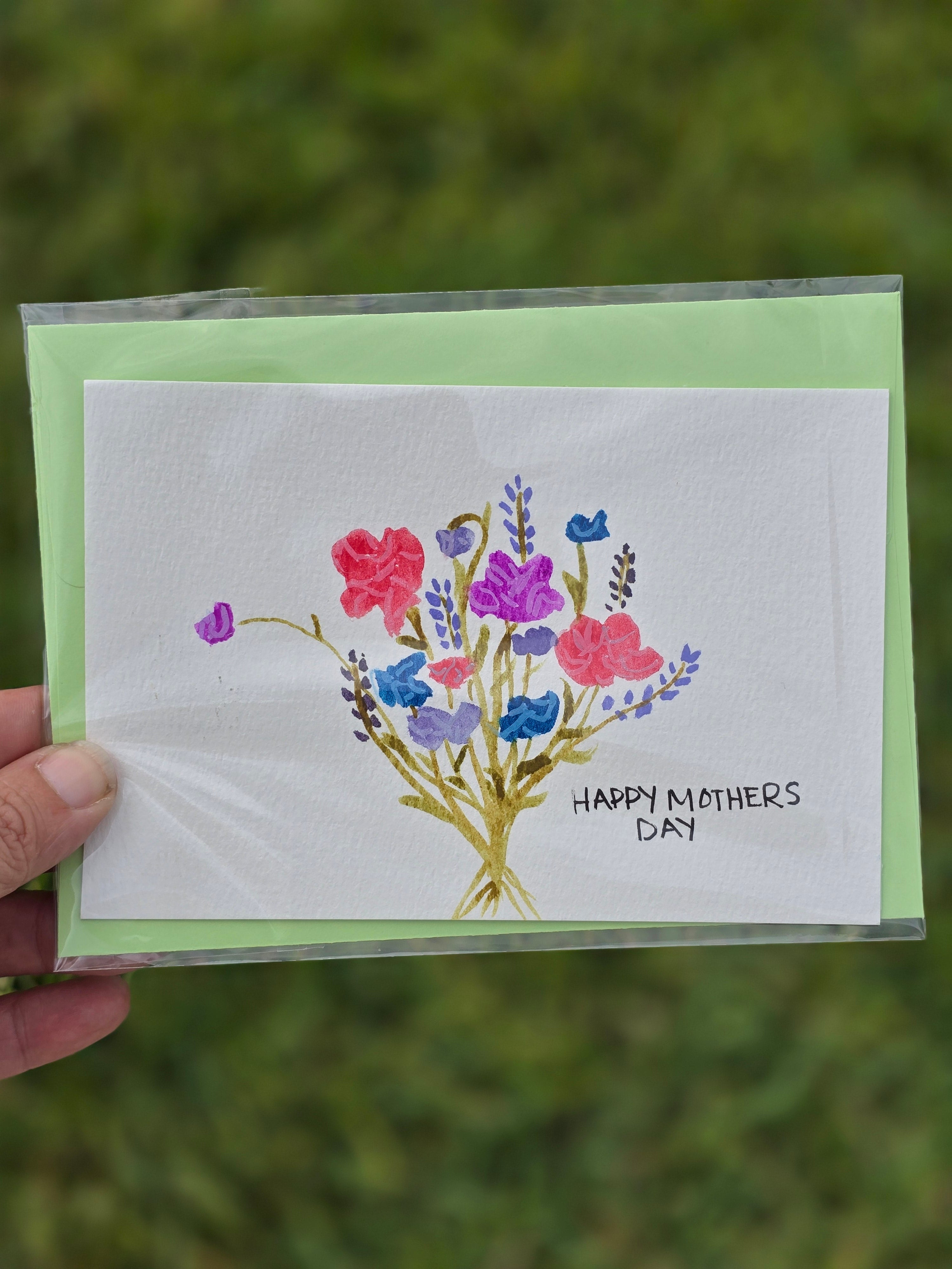 Hand-Painted Mother's Day Card