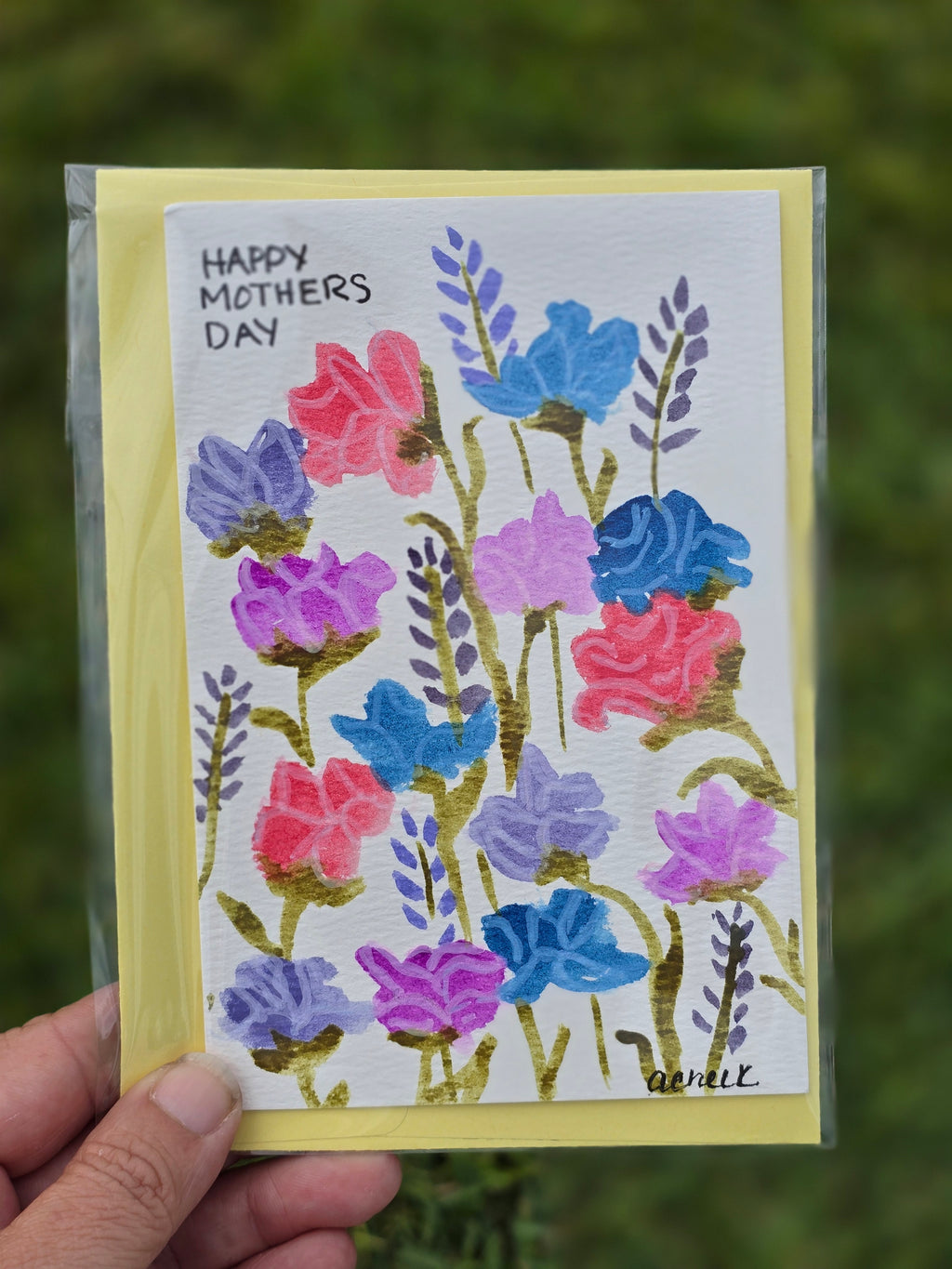 Hand-Painted Mother's Day Card
